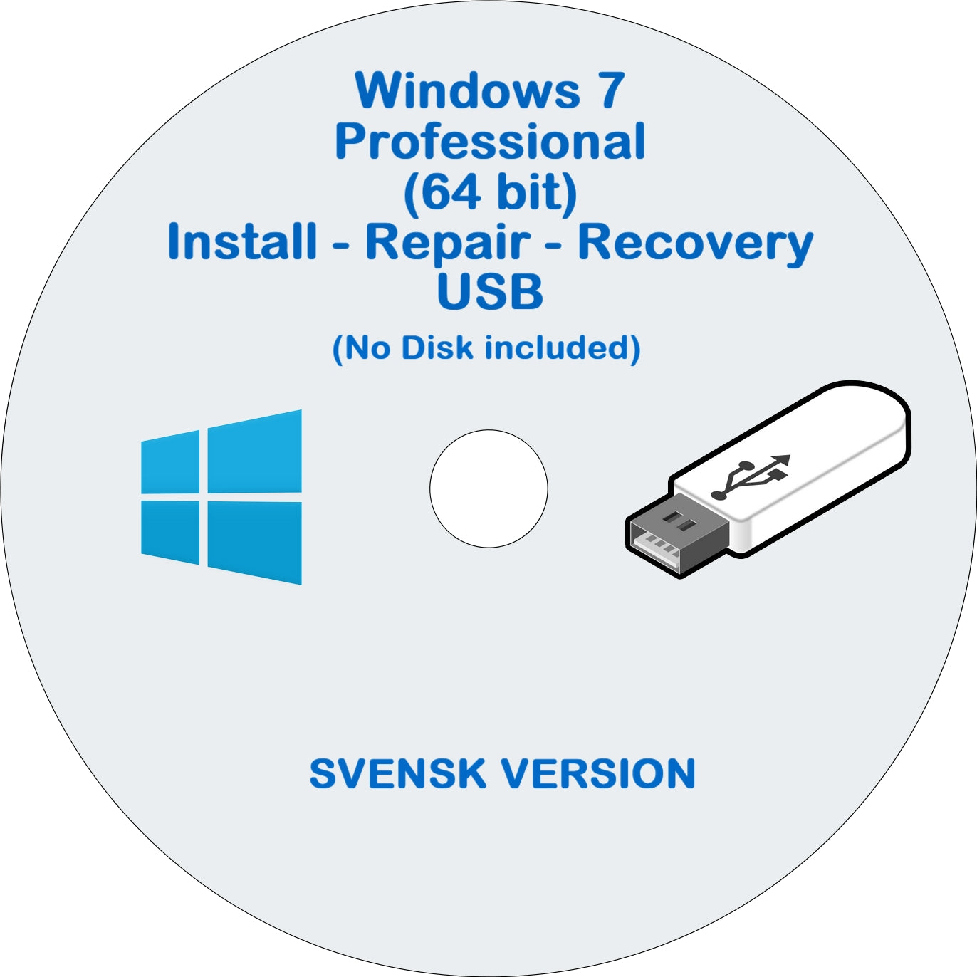 Windows 7 Pro USB 64 Bit