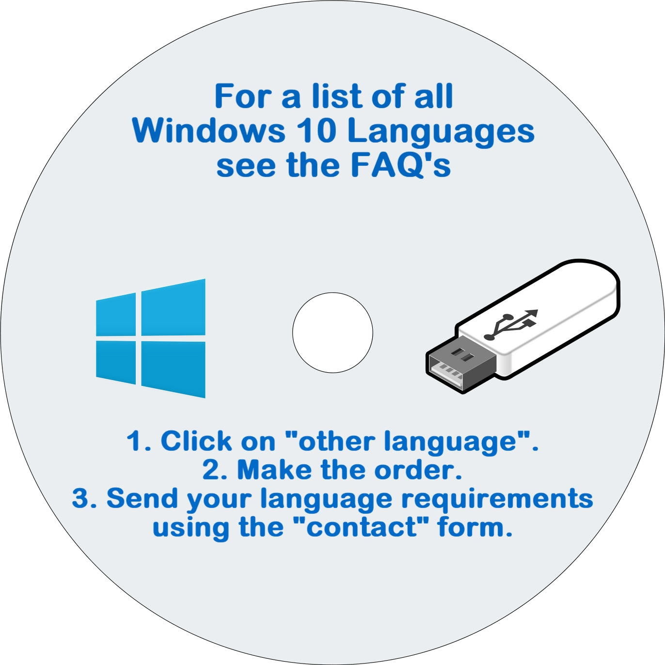 Windows 10 Disk + USB 64 Bit